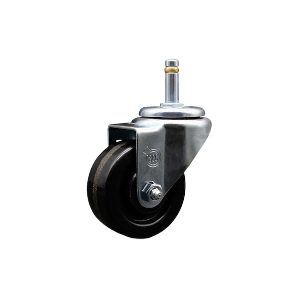 3'' Phenolic Wheel Swivel 7/16'' Grip Ring Stem Caster